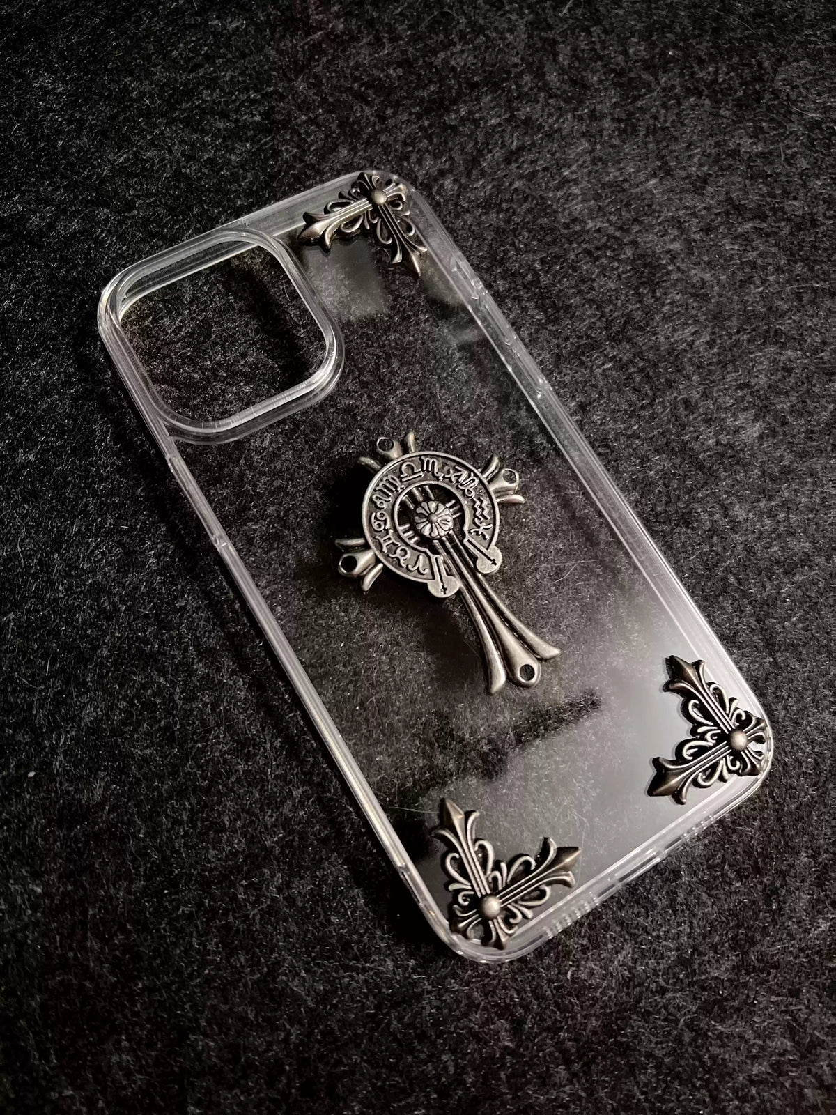 CHROME HEARTS CLEAR IPHONE CASE