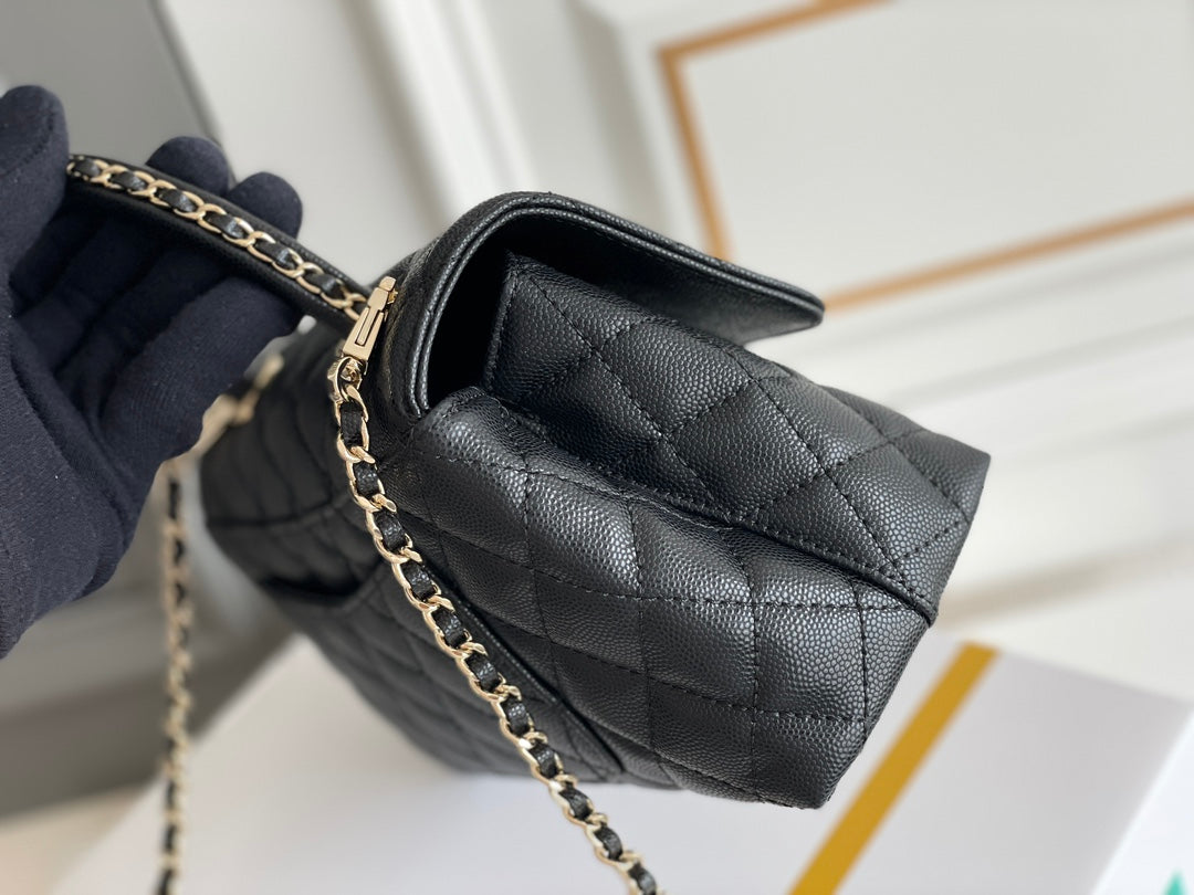 Serenityll™ 100142 Luxury Bag Small/Mini Bag Black - 24x14x10cm
