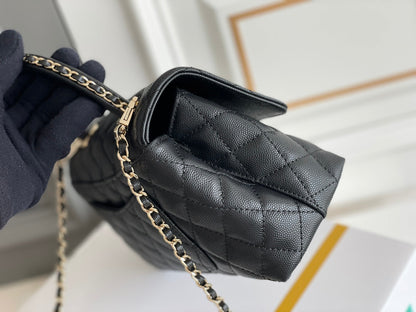 Serenityll™ 100142 Luxury Bag Small/Mini Bag Black - 24x14x10cm
