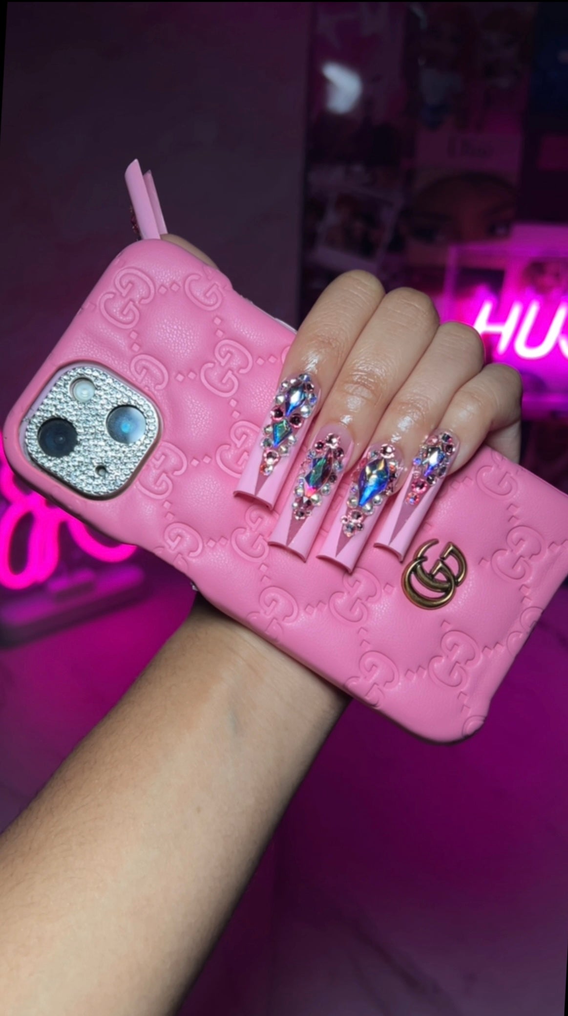 LUXURY PINK IPHONE CASE
