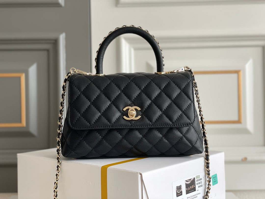 Serenityll™ 100142 Luxury Bag Small/Mini Bag Black - 24x14x10cm