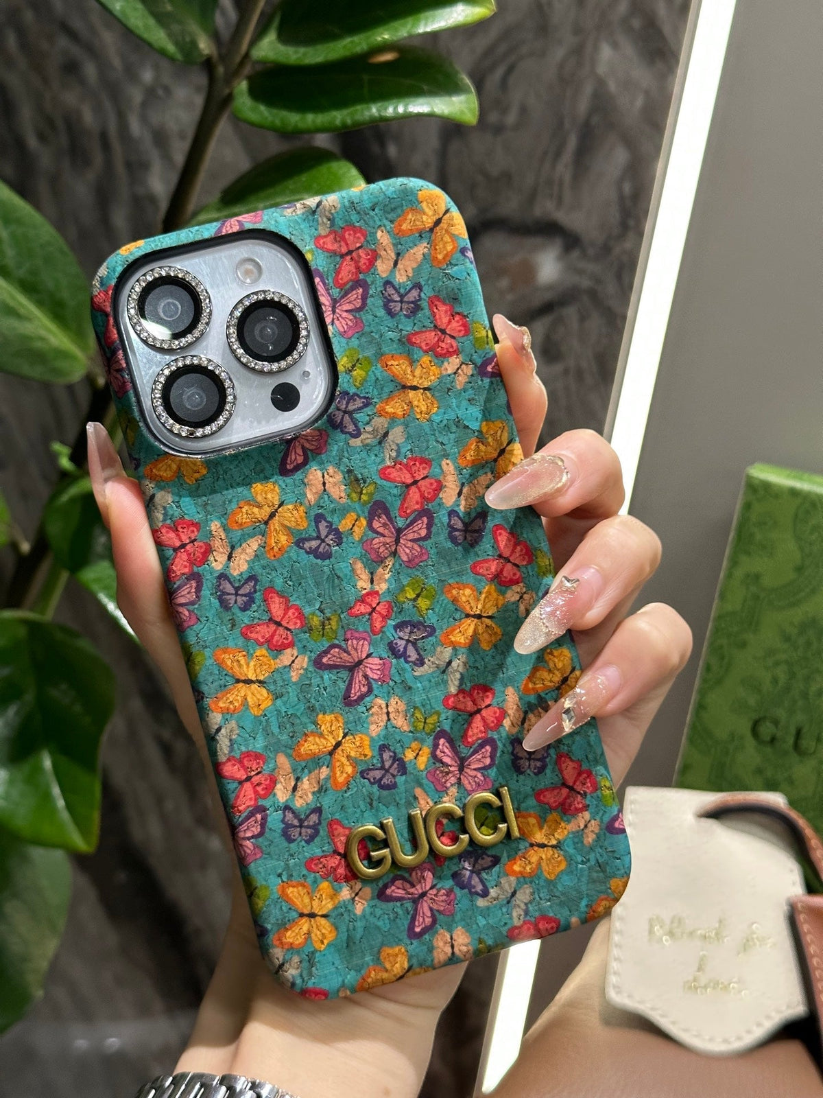 NEW GUCCI BUTTERFLY iPHONE CASE