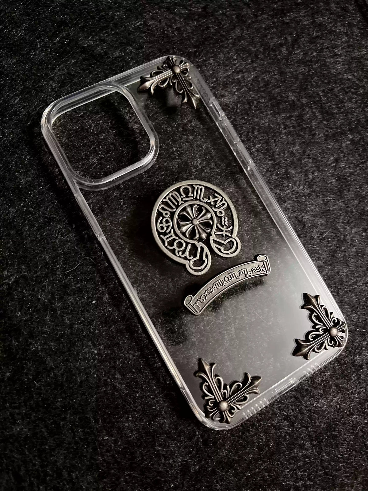 CHROME HEARTS CLEAR IPHONE CASE