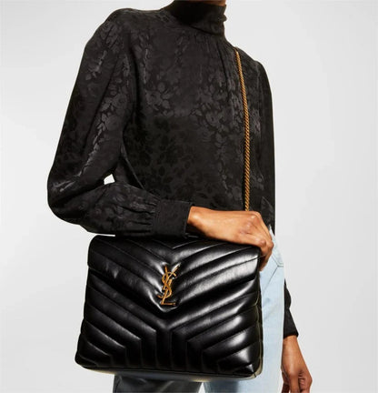 Serenityll™ 100222 Luxury Bag Black in Gold 32x22x11cm